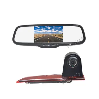 Vardsafe VS599C | Brzdové Svetlo Zozadu Cúvaní Kamera + Clip-on Zrkadlo Monitor pre Ford Transit Custom / Ford Tourneo Custom